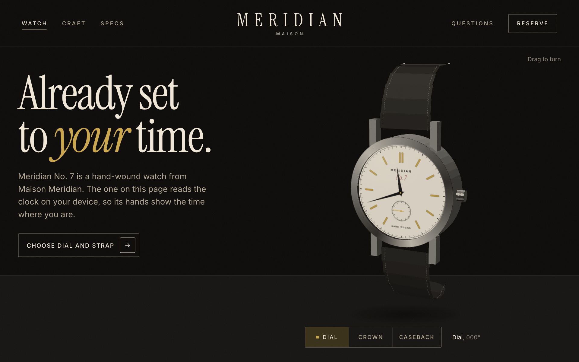 Meridian No. 7, built by an agent with the skill